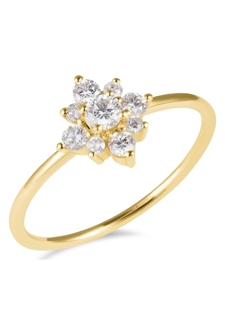 Inel Malaga Aur Galben - 14K - Diamante de 0.37 Carate
