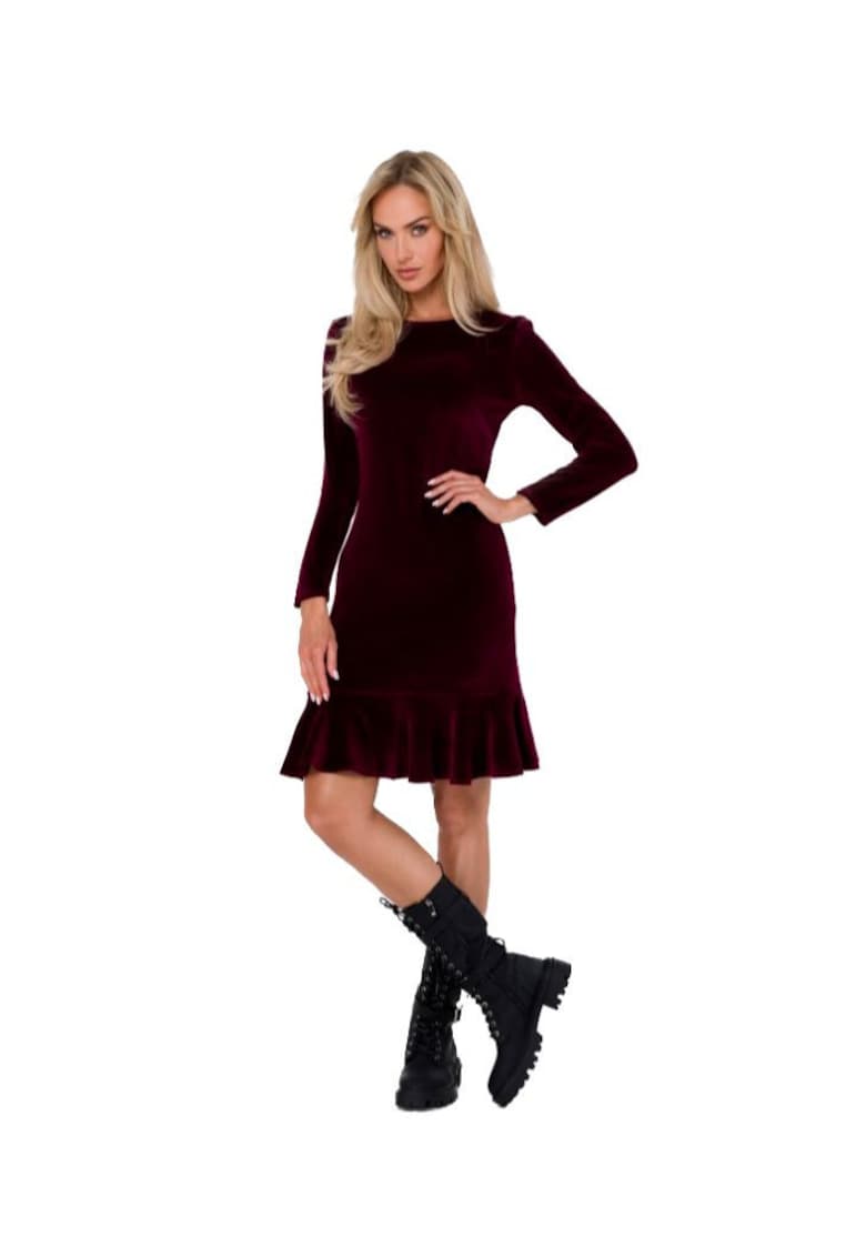 Rochie mini dama - Made of Emotion - Kadiatou - Burgundia -