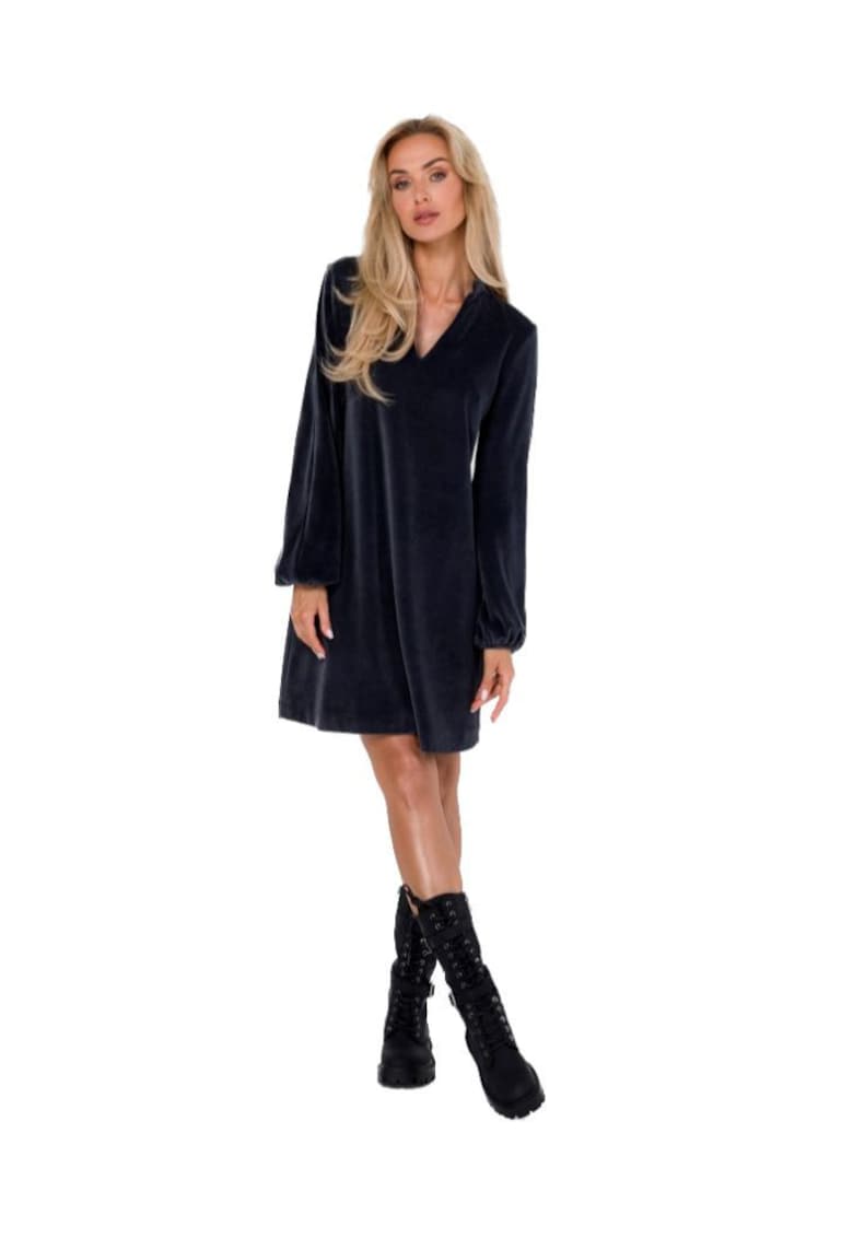 Rochie mini dama - Made of Emotion - Wonja - Gri