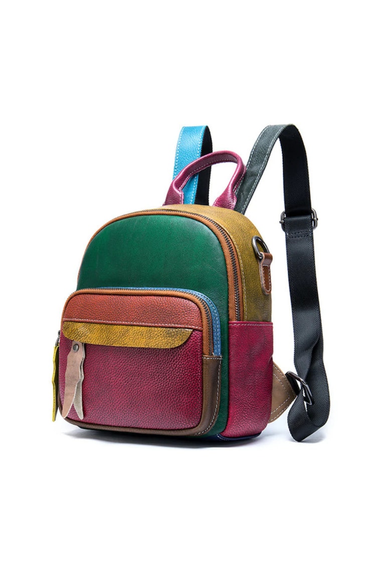 Rucsacuri dama piele naturala - Multicolor