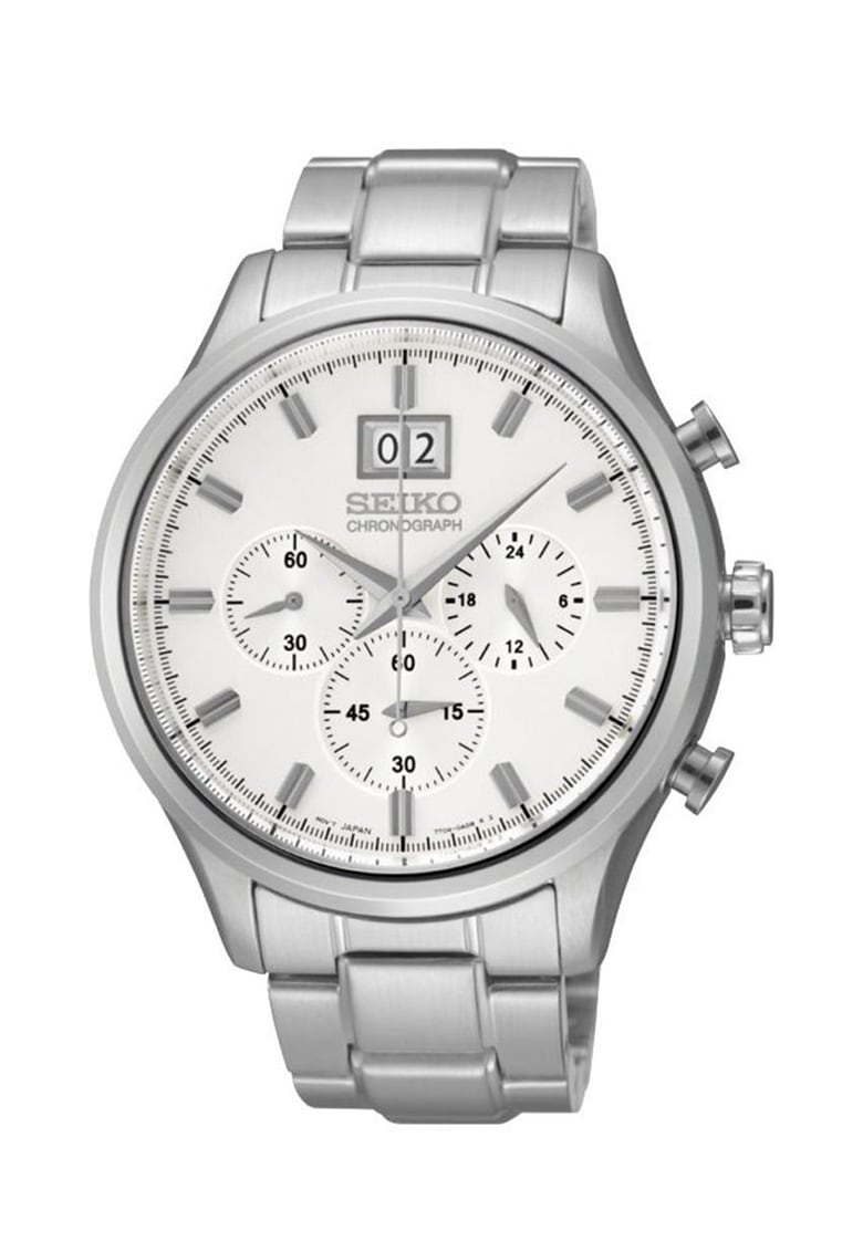 Ceas cronograf argintiu Quartz 0