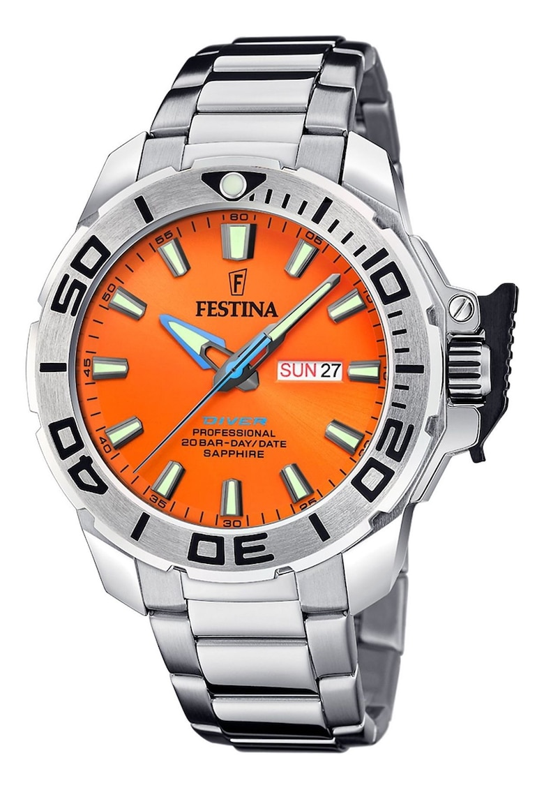 Ceas barbati - Otel/Inox - Argintiu