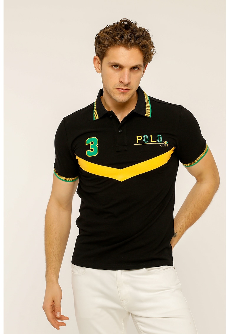 Tricou polo de bumbac Longer