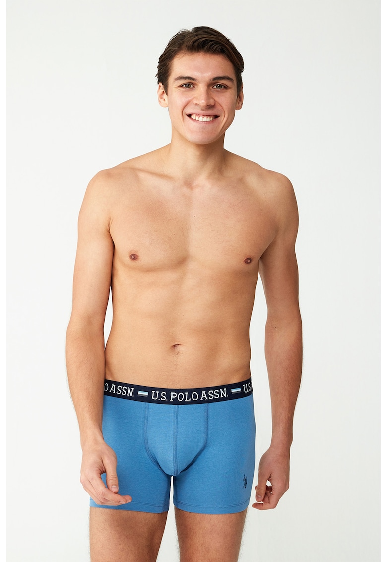 Set de boxeri cu model si uni - 2 perechi