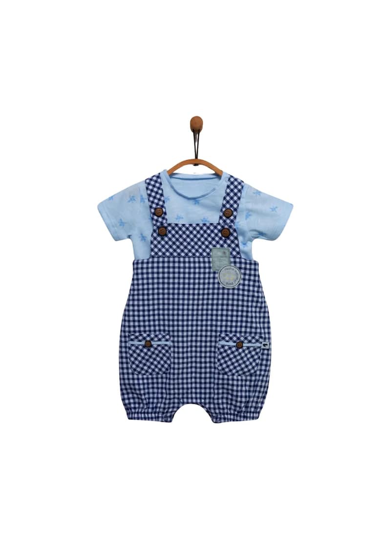 Salopeta scurta bebe - SLE6067 - Albastru -