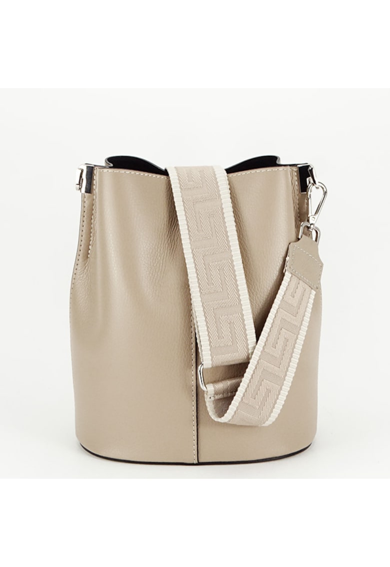 Geanta tip sac din piele naturala 8951 122 Maro 14021