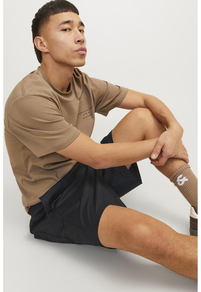 Bermude cu talie medie Jaiden - Negru