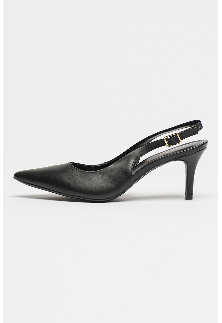 Pantofi slingback din piele cu varf ascutit Alessia