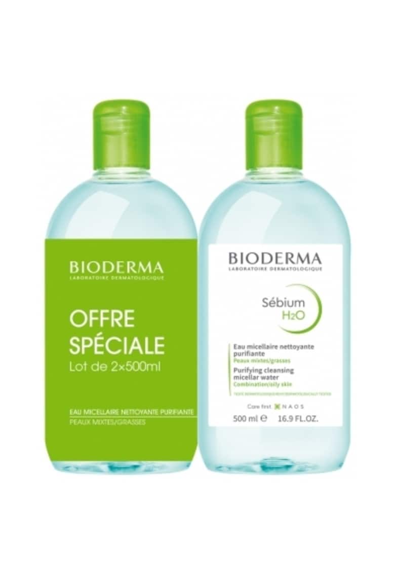 Set apa micelara  Sebium H2O Duo - pentru ten gras si mixt