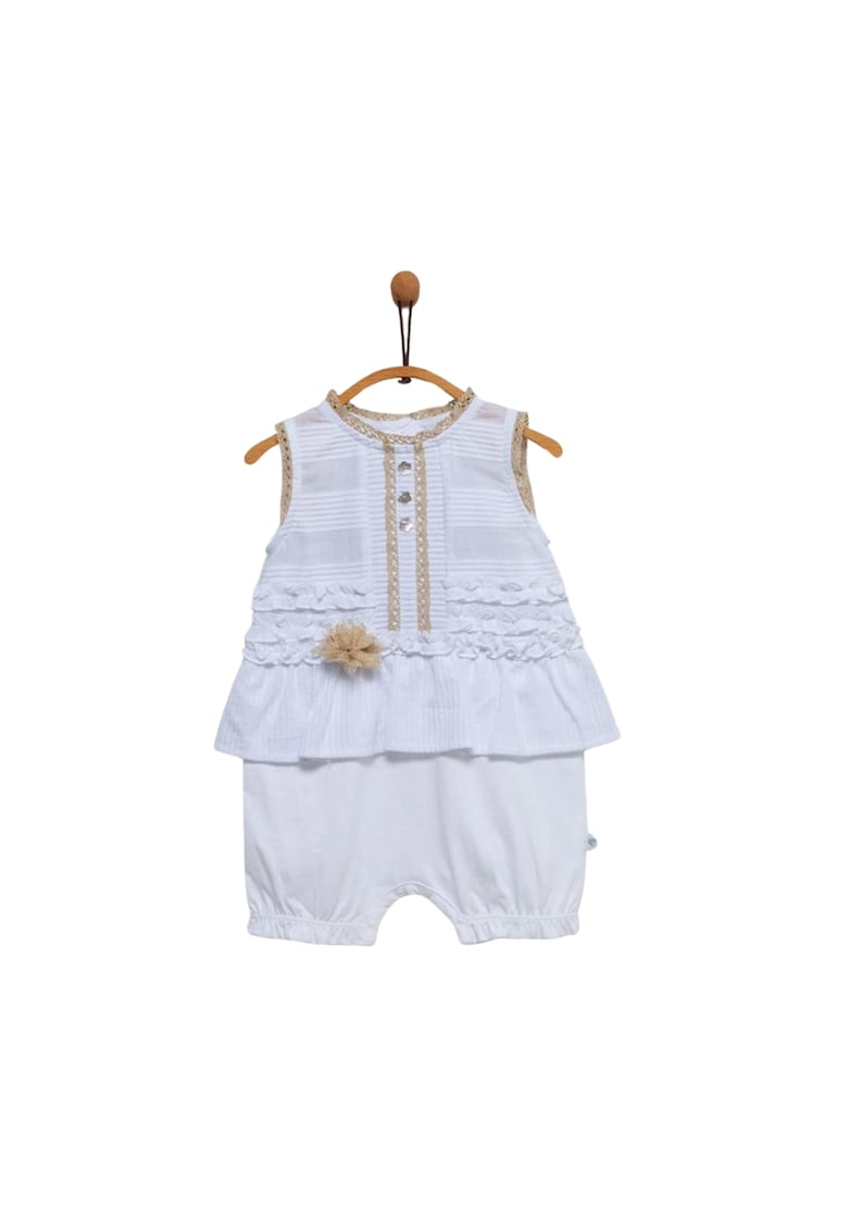 Compleu bebe -  cu volanase - alb - TK5966 Compleu bebe -  cu volanase - alb - TK5966