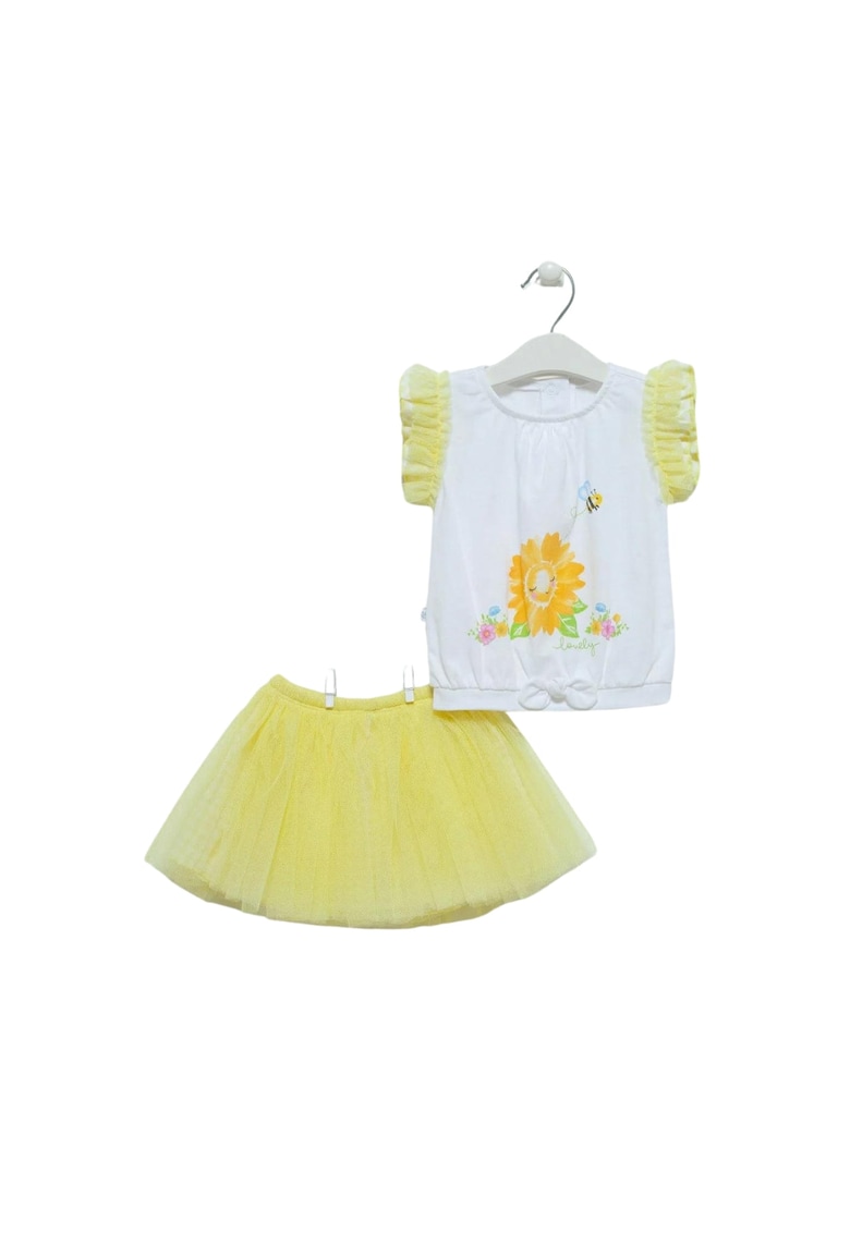 Compleu cu fustita din tulle -  2 piese - TKK7117