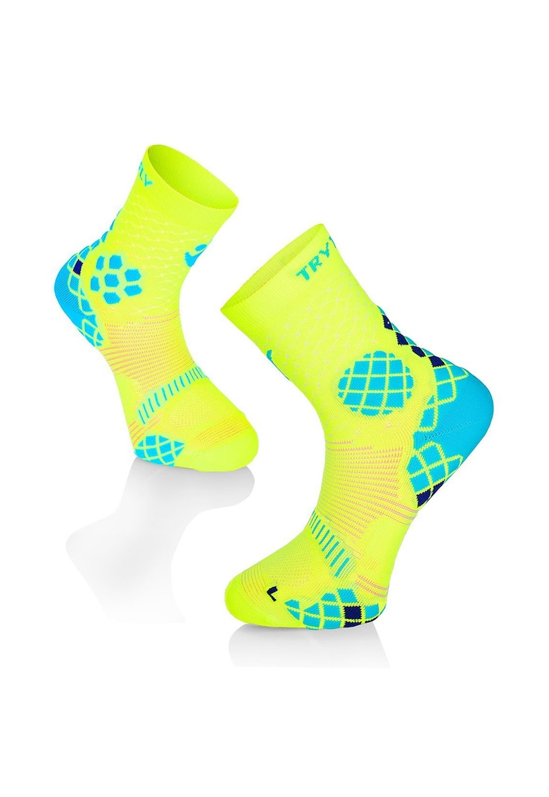 Sosete compresive pentru alergat Yellow