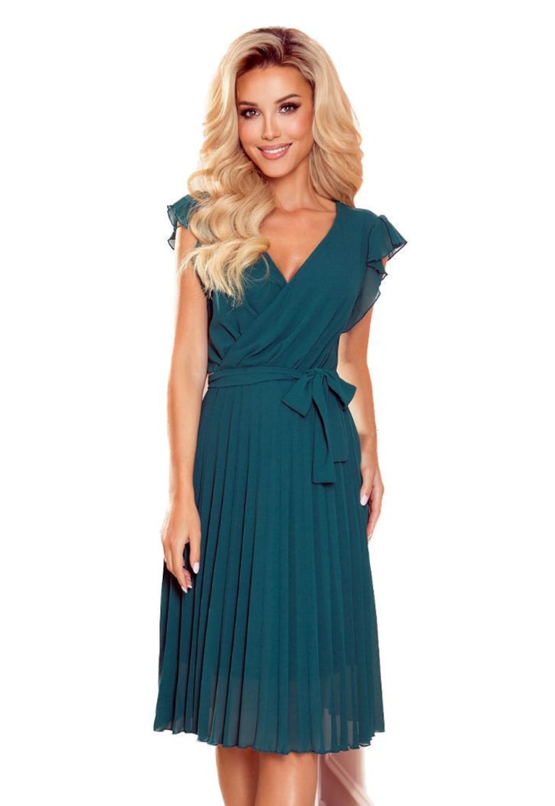 Rochie florala de dama - Polina - verde