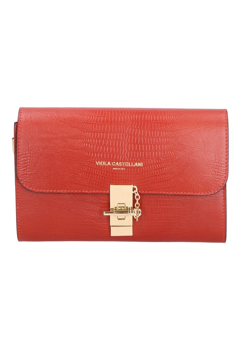 Geanta crossbody texturata din piele