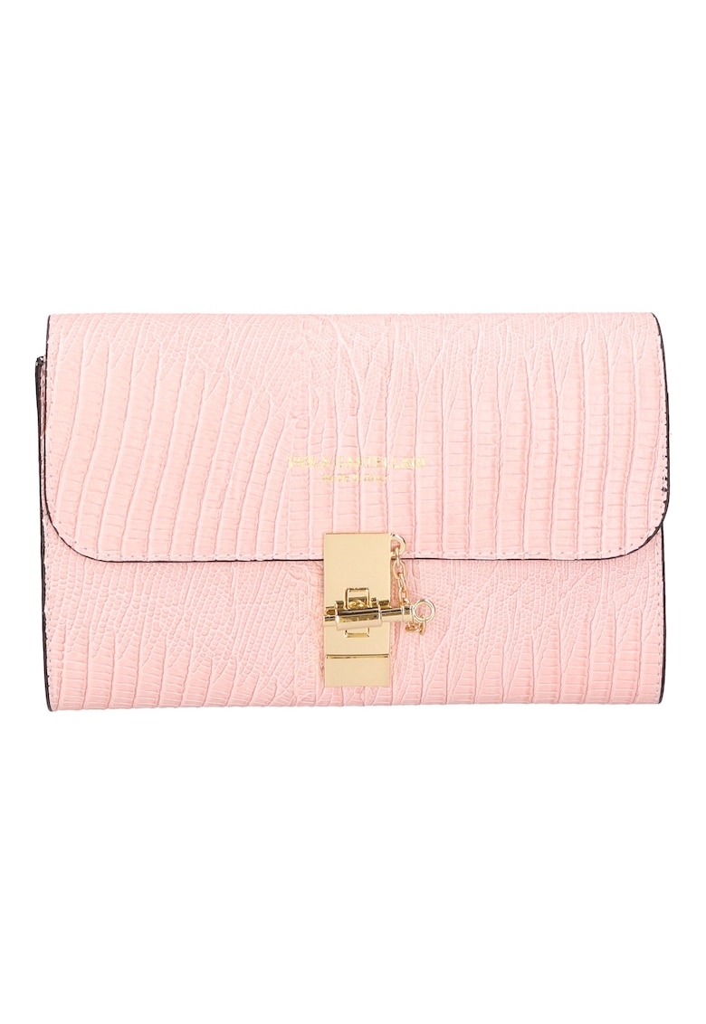 Geanta-plic de piele cu bareta de lant