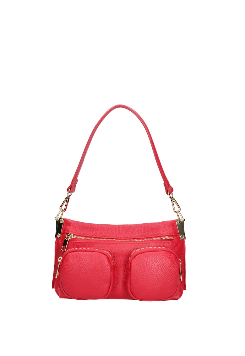 Geanta crossbody de piele cu buzunare multiple