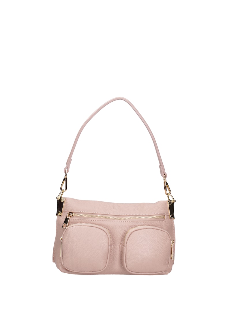 Geanta crossbody de piele cu buzunare multiple