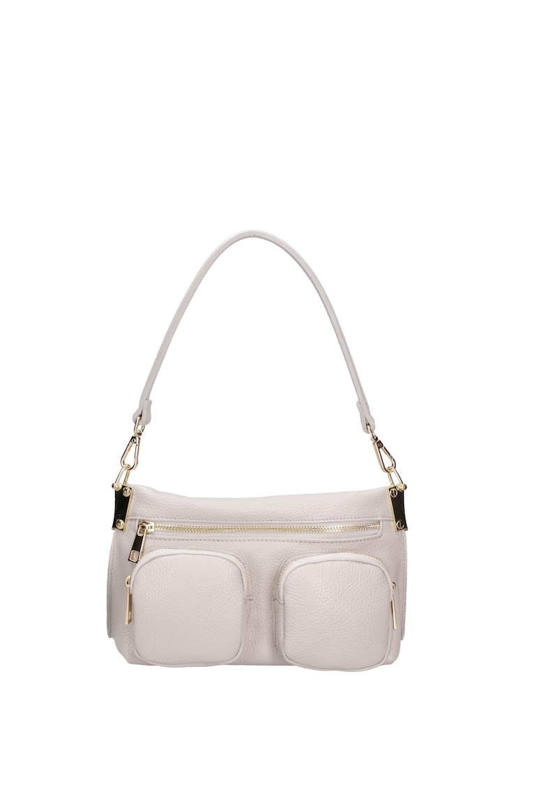 Geanta crossbody de piele cu buzunare multiple