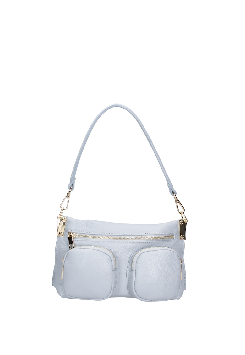 Geanta crossbody de piele cu buzunare multiple