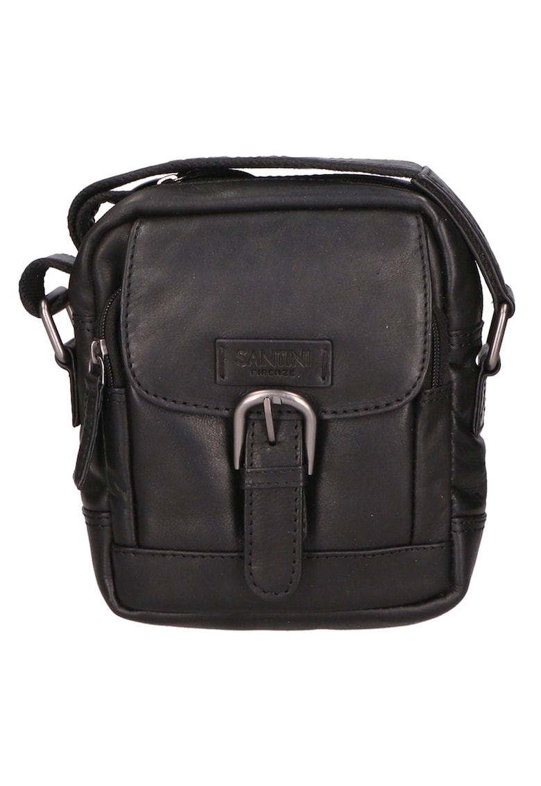 Geanta crossbody unisex de piele cu bareta ajustabila