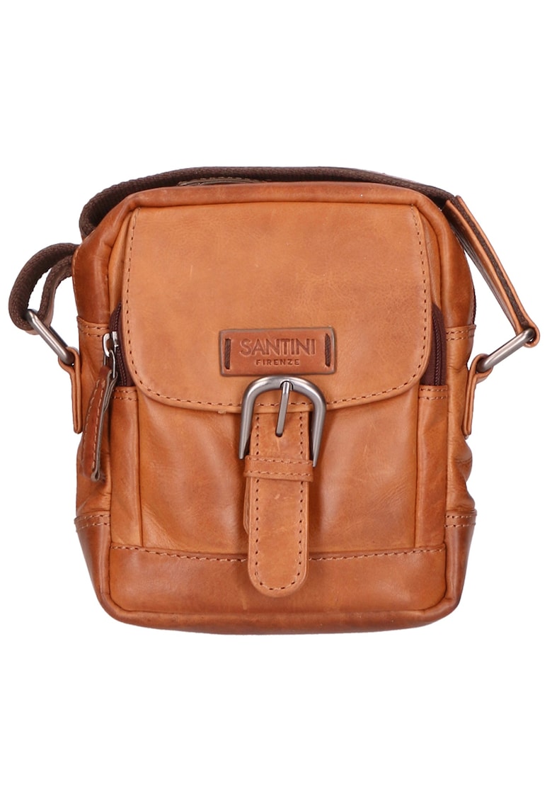 Geanta crossbody unisex de piele cu bareta ajustabila