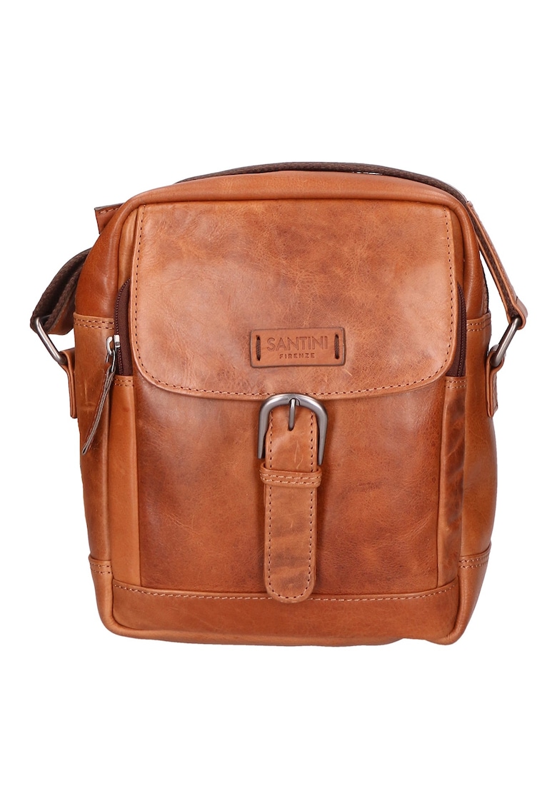 Geanta crossbody unisex de piele cu bareta ajustabila