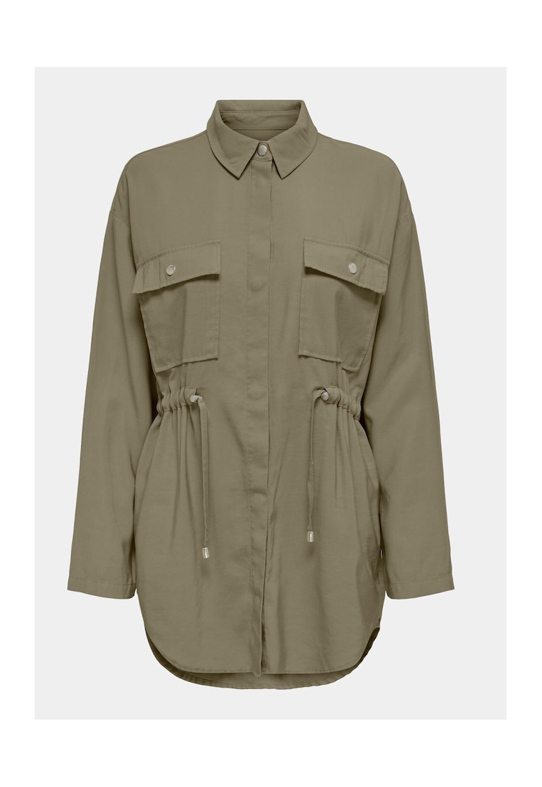 Geaca dama - 303323288 - Kaki - Viscoza Geaca dama - 303323288 - Kaki - Viscoza