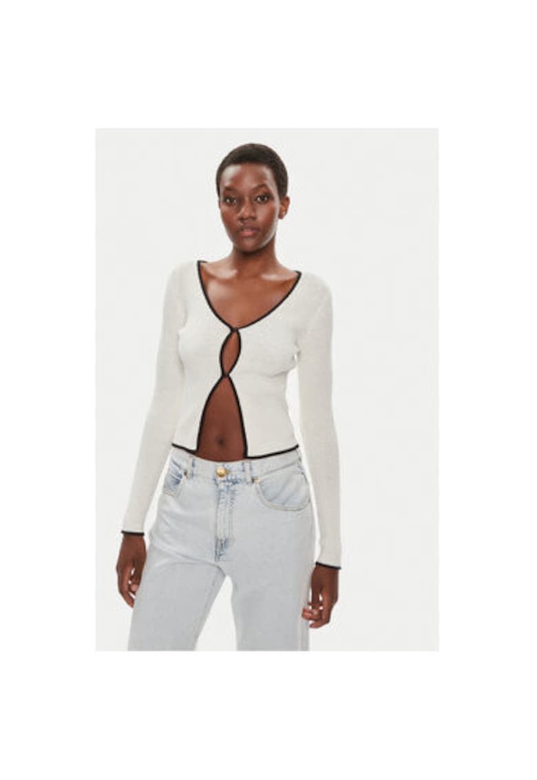 Cardigan dama alb - Alb