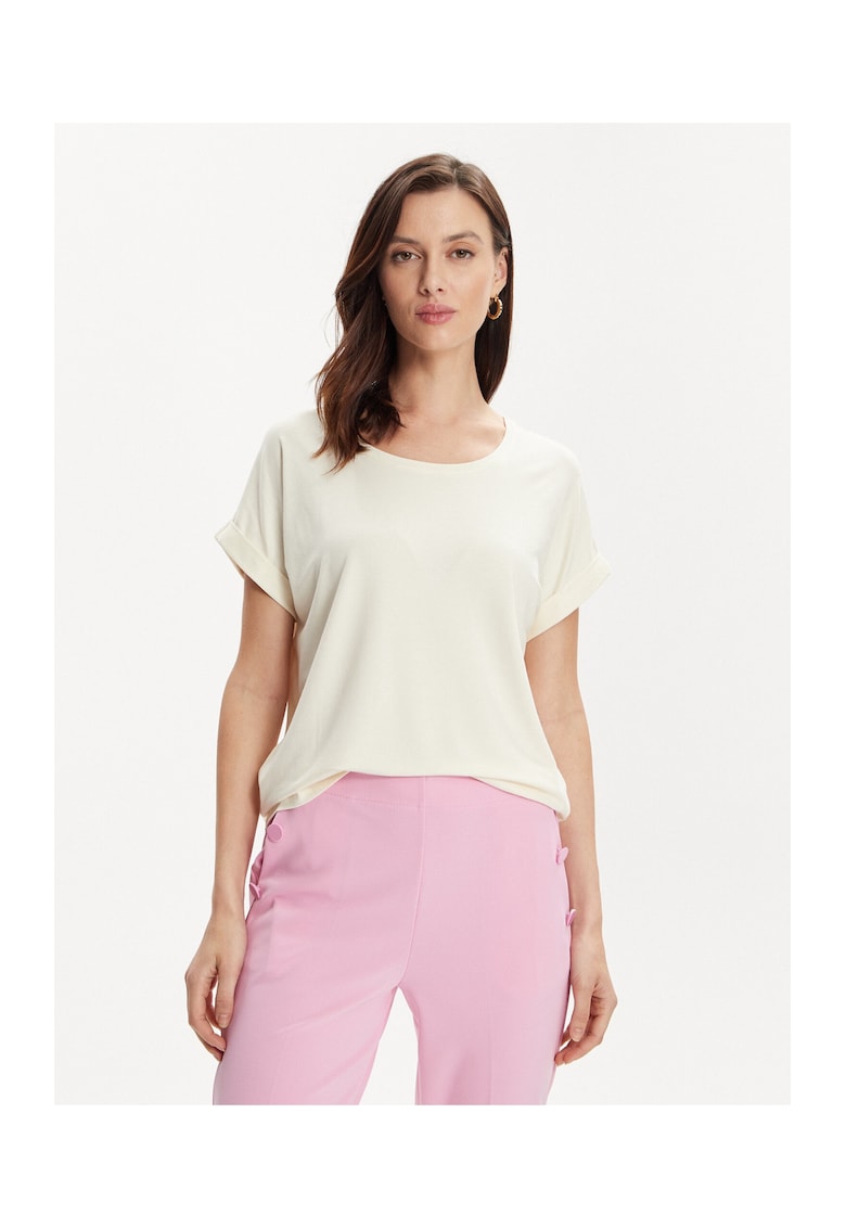 Tricou dama - 303601881 - Ecru - Viscoza