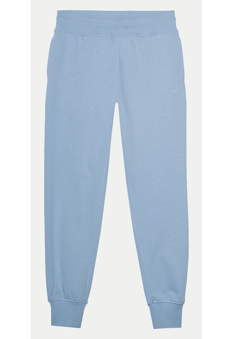 Pantaloni dama - 303823696 - Albastru - Bumbac