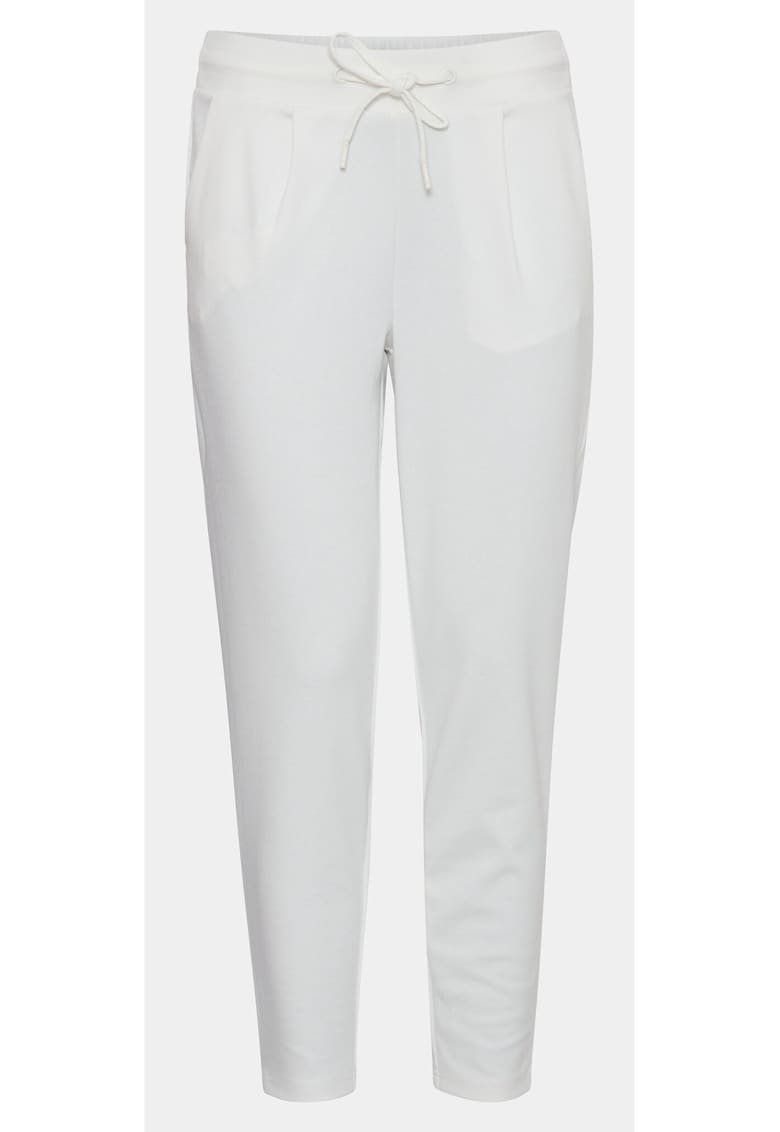 Pantaloni dama - 303575199 - Alb - Poliester