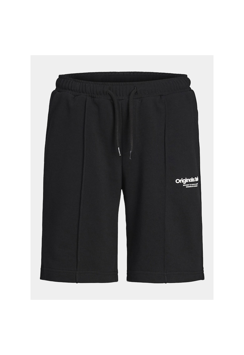 Pantaloni scurti sport baieti - 303522032 - Negru - Bumbac