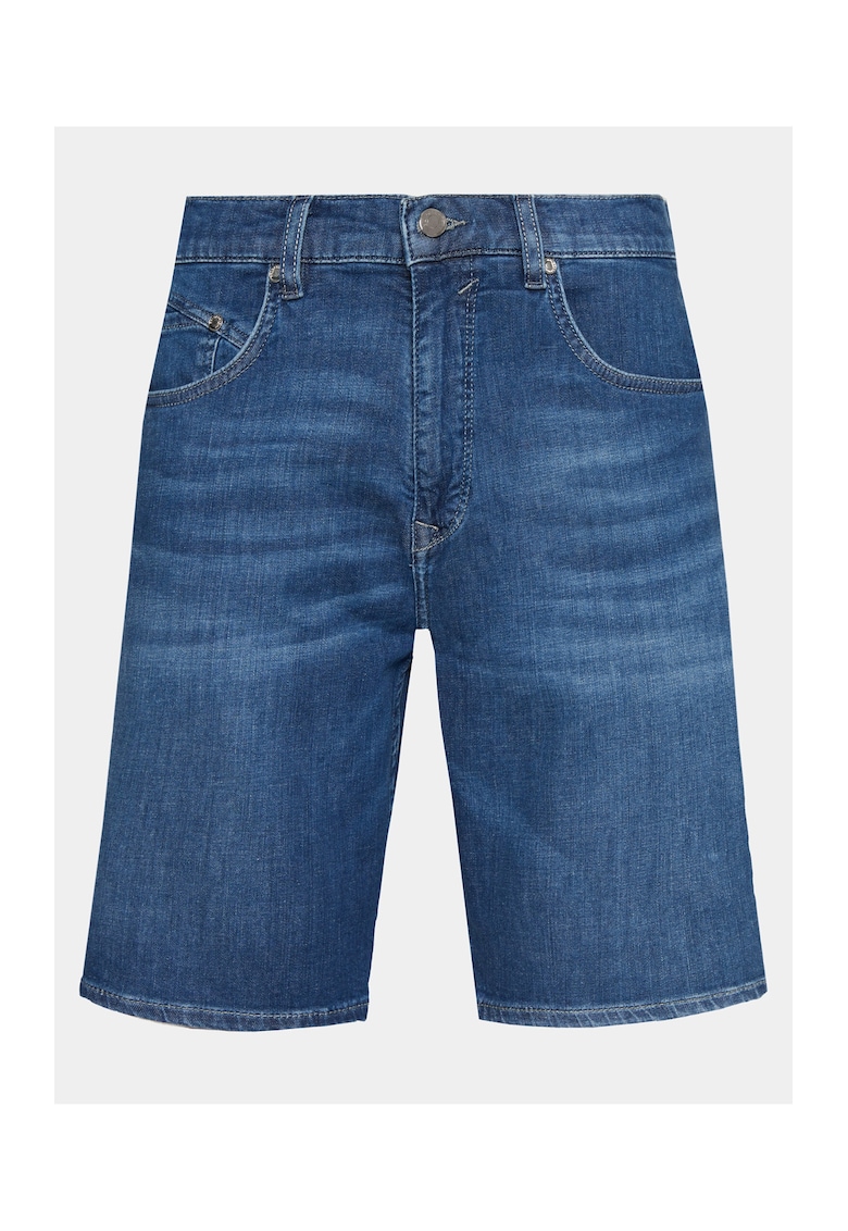 Pantaloni scurti barbati -  303666545 - Albastru inchis - Bumbac