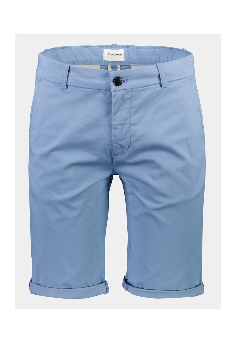 Pantaloni scurti barbati - 303585631 - Albastru - Bumbac