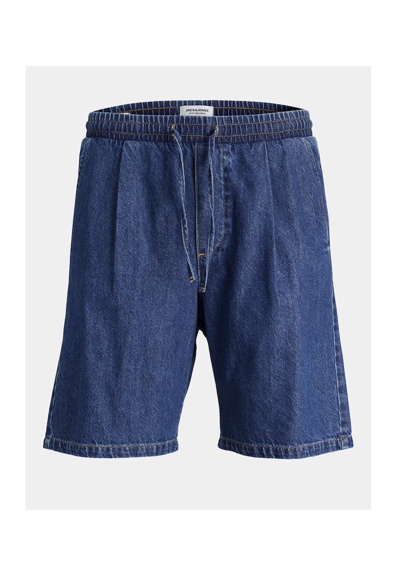 Pantaloni scurti barbati - 303281281 - Albastru - Bumbac