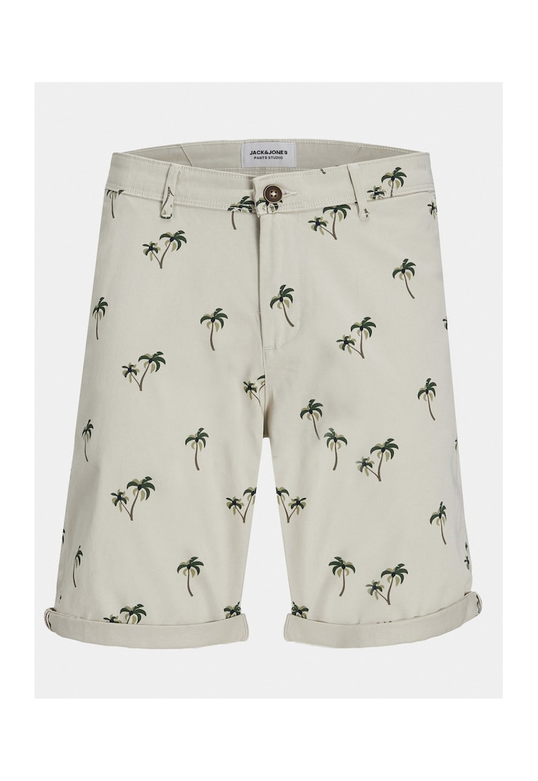 Pantaloni scurti barbati - 303482169 - Bej - Bumbac