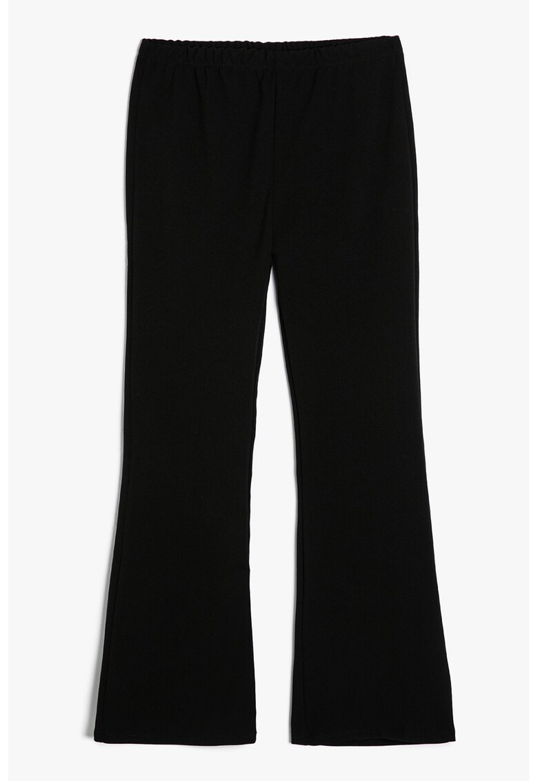 Pantaloni bootcut cu talie inalta