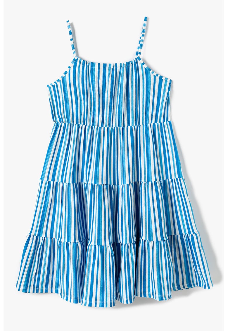 Rochie fara maneci cu dungi