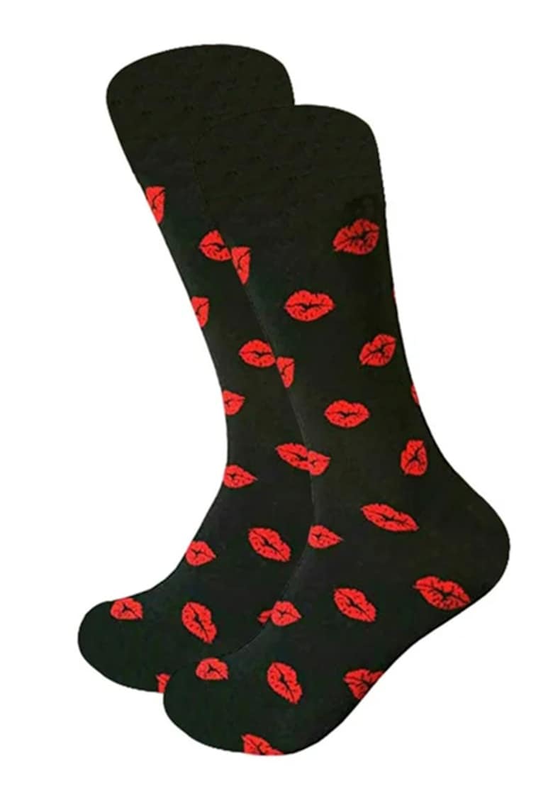 Soseste cute - model peste glezna - cu imprimeu grafic - tematica love socks - unisex - EFAYN