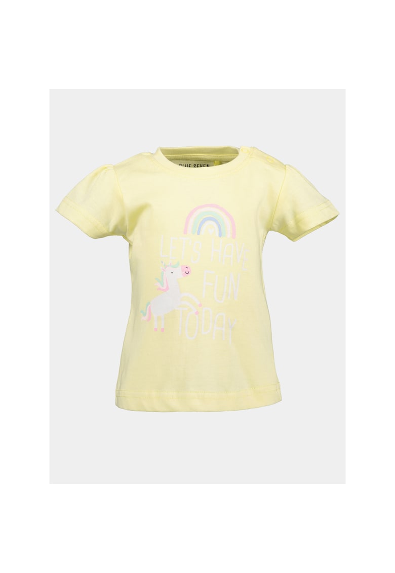 Tricou fete - 303576127 - Galben - Bumbac Tricou fete - 303576127 - Galben - Bumbac