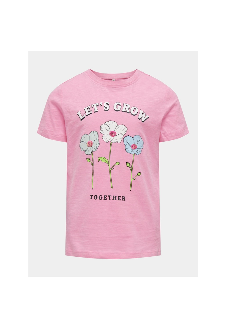 Tricou fete - 303522377 - Roz - Bumbac Tricou fete - 303522377 - Roz - Bumbac