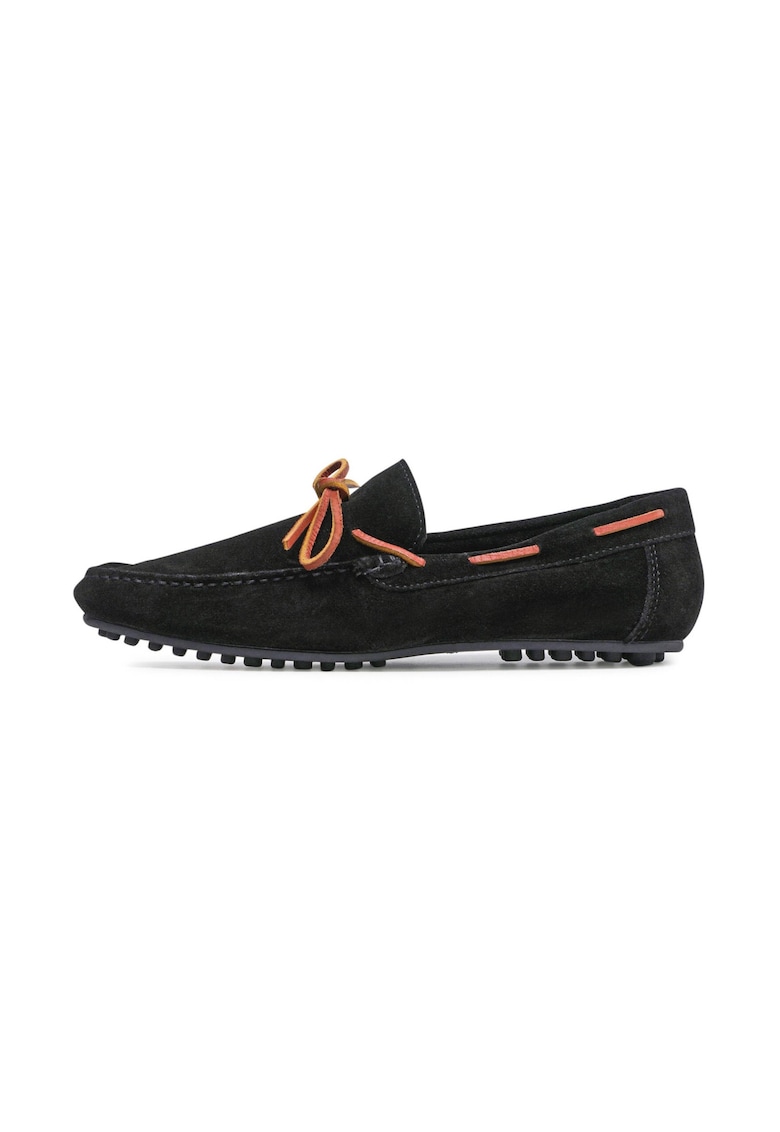 Mocasini barbati - 317617 - Piele intoarsa - Negru