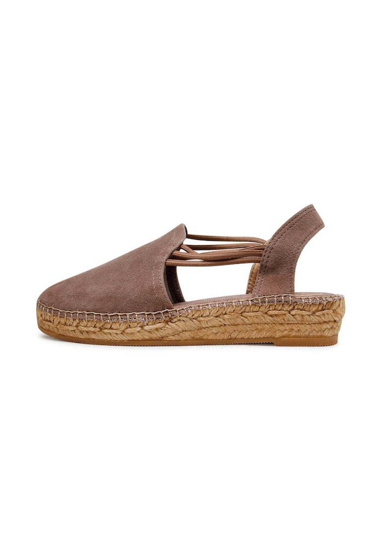 Espadrile dama -  200087 - Piele intoarsa - Maro