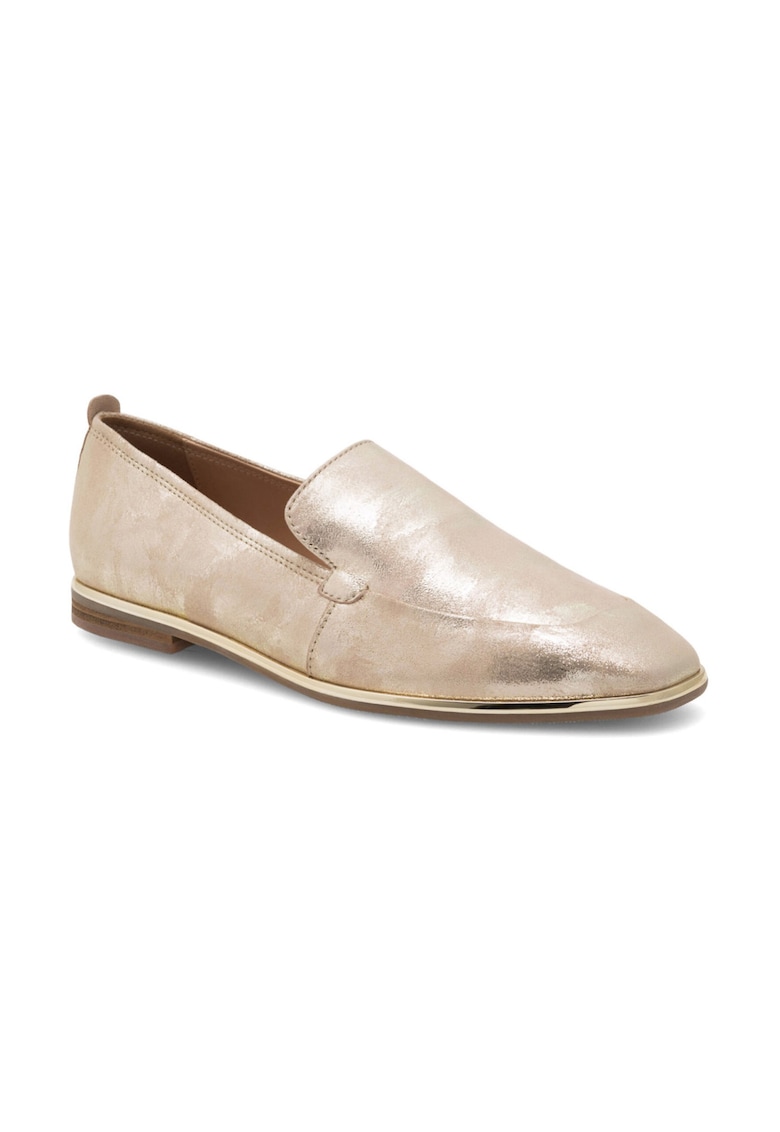 Mocasini dama - 369608 - Piele intoarsa - Auriu