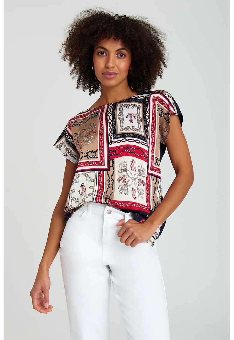 Bluza vaporoasa cu imprimeu