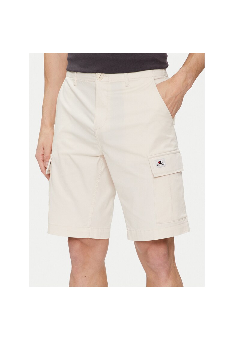 Pantaloni scurti sport barbati - 303791179 - Bej - Bumbac