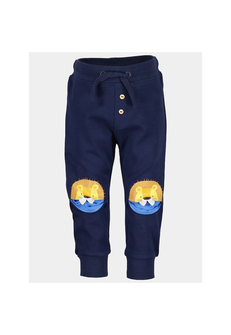 Pantaloni baieti - 303572259 - Albastru inchis - Bumbac