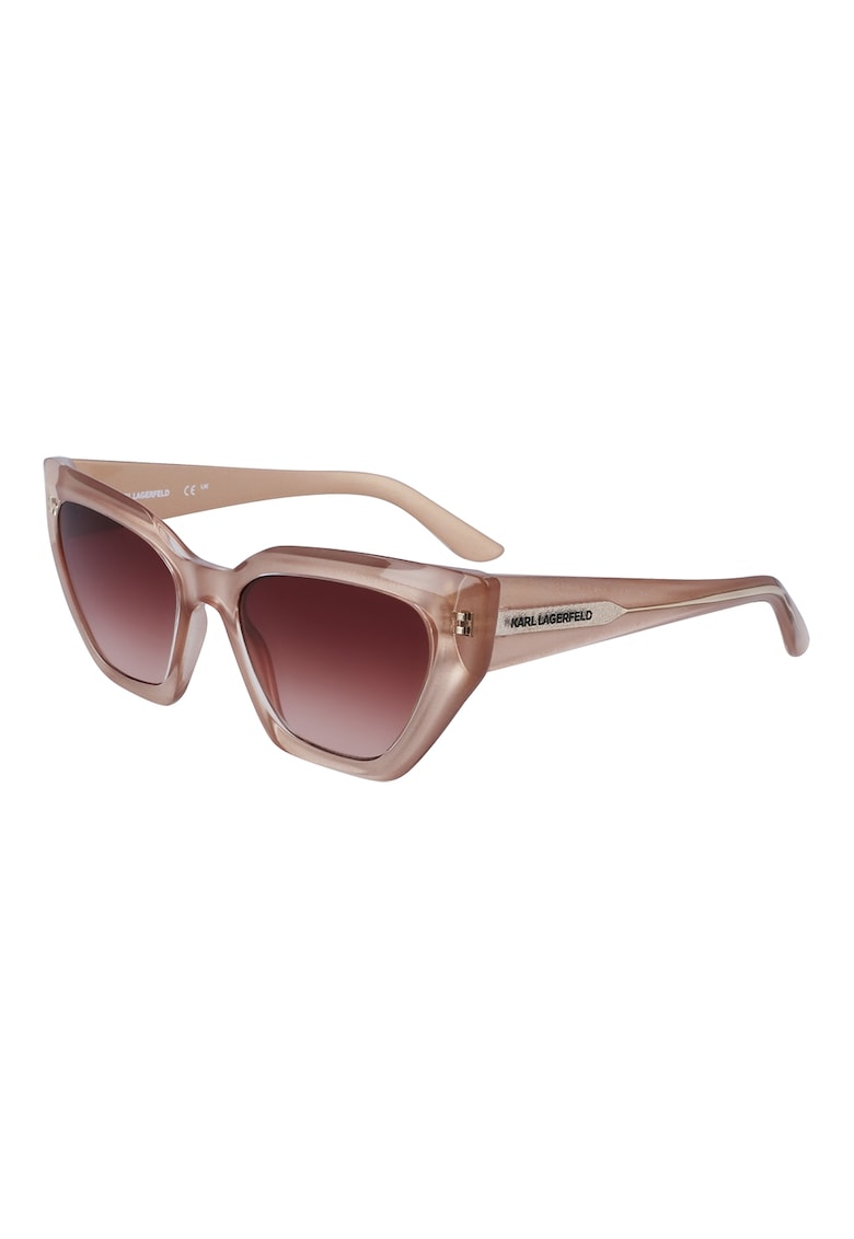 Ochelari de soare cat-eye cu logo