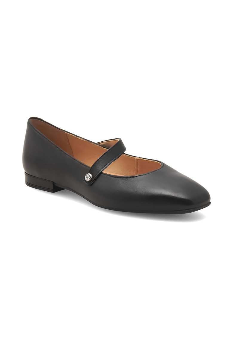 Balerini dama - 390312 - Piele naturala - Negru