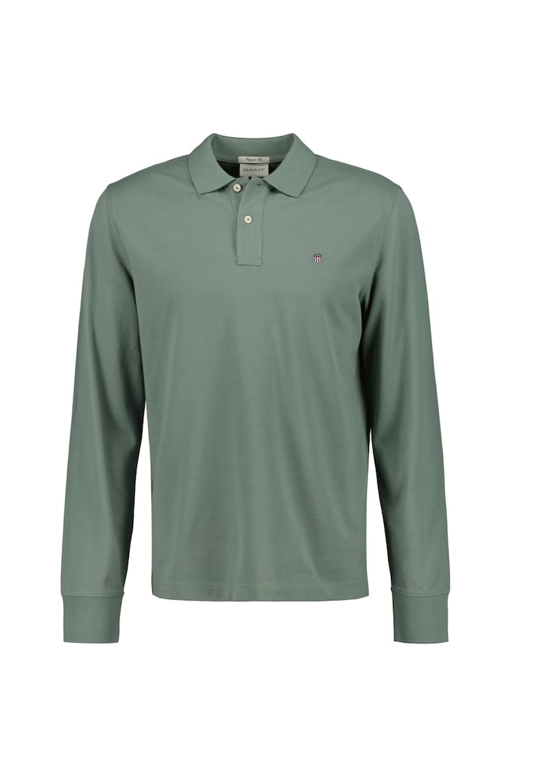 Bluza polo regular fit Shield - Verde